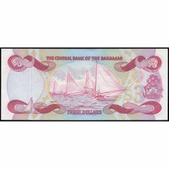 Alternative view of Bahamas - P44a - 3 Dollars