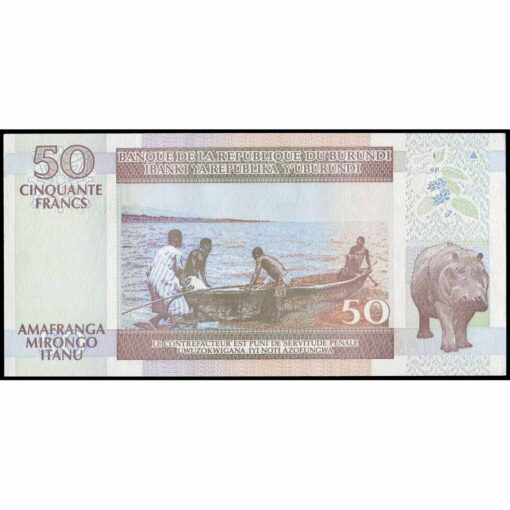 Burundi - P36f - 50 Francs - Imagen 2