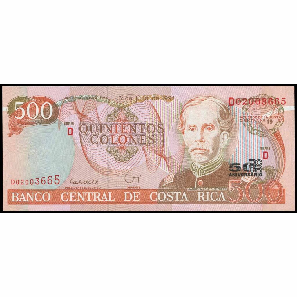 Costa Rica – P269 – 500 Colones – Numisnova