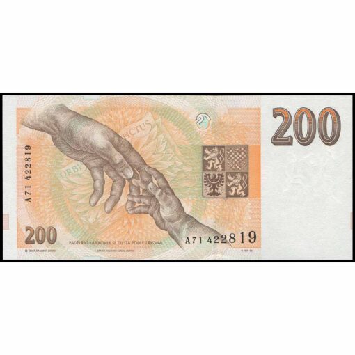 República Checa - P6b - 200 Korun - Imagen 2