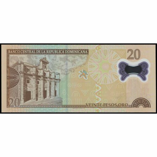 República Dominicana - P182a - 20 Pesos Oro - Imagen 2
