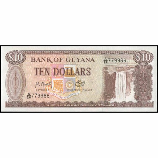Guyana - P23f - 10 Dollars