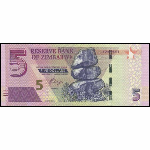 Zimbabue - P100a - 5 Dollars