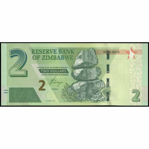 Zimbabue - P99a - 2 Dollars