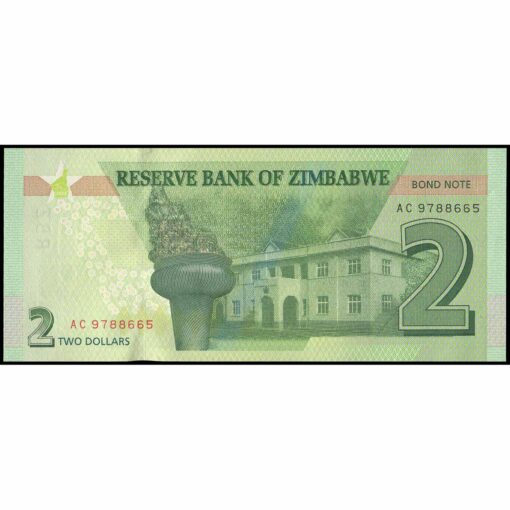Zimbabue - P99a - 2 Dollars - Imagen 2