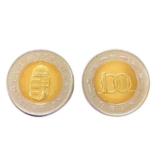 KM: 721 - 100 Forint (bimet) 1996-2008 - Hungría (Republica Parlamentaria)