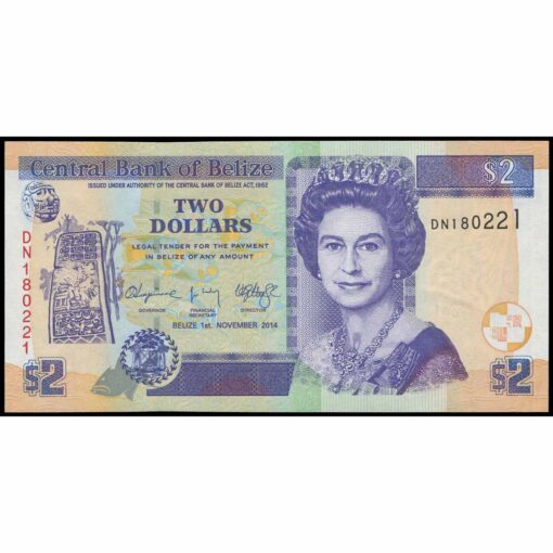 Belice - P66e - 2 Dollars