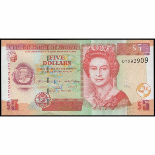 Belice - P67h - 5 Dollars