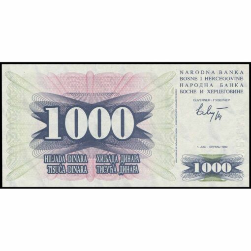 Bosnia y Herzegovina - P15a - 1.000 Dinara