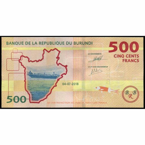 Burundi - P50b - 500 Francs - Imagen 2