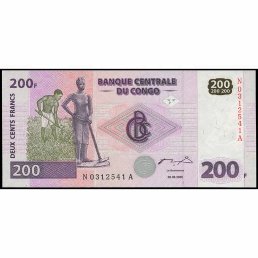 Congo Rep. Dem. - P95a - 200 Francs