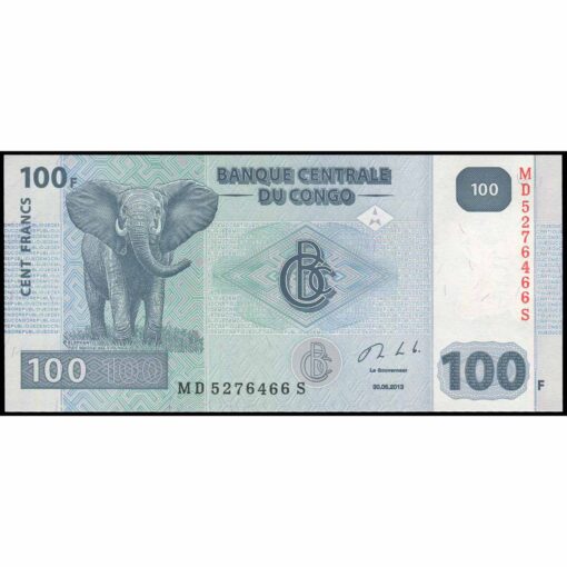 Congo Rep. Dem. - P98b - 100 Francs