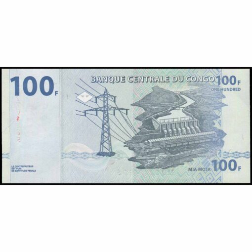 Congo Rep. Dem. - P98b - 100 Francs - Imagen 2