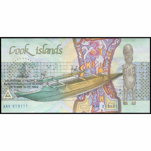 Islas Cook - P6 - 3 Dollars - Imagen 2
