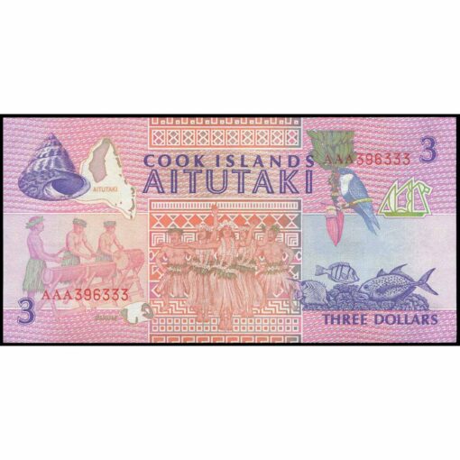 Islas Cook - P7a - 3 Dollars - Imagen 2