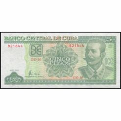 Cuba - P116d - 5 Pesos