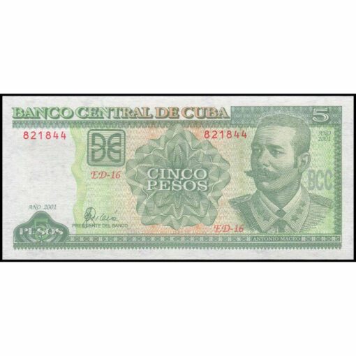 Cuba - P116d - 5 Pesos