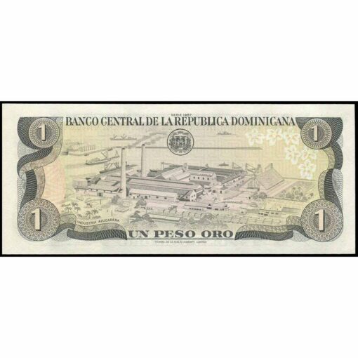 República Dominicana - P126b (1) - 1 Peso Oro - Imagen 2