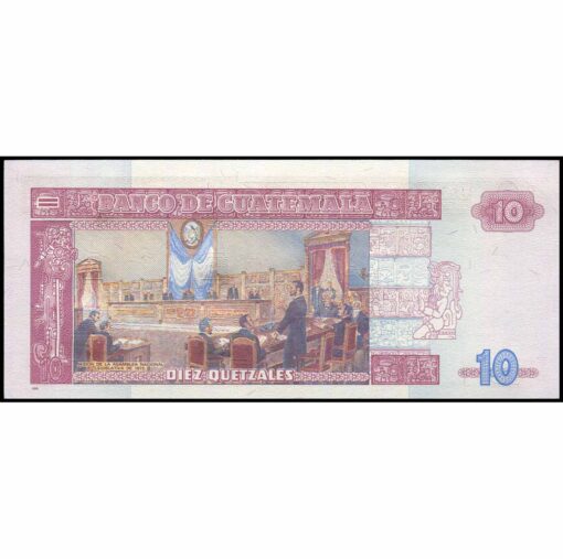 Guatemala - P111b - 10 Quetzales - Imagen 2
