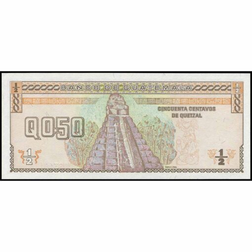 Guatemala - P98 - ½ Quetzal - Imagen 2