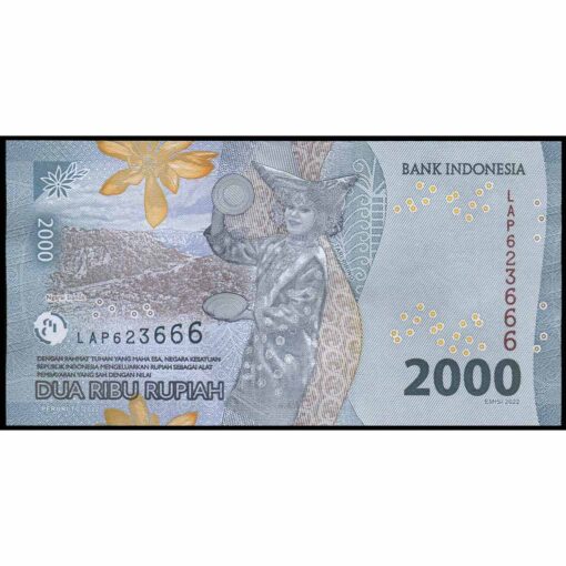Indonesia - W163 - 2.000 Rupiah - Imagen 2