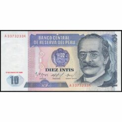 Perú - P128b - 10 Intis