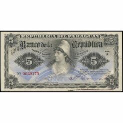 Paraguay - P156a - 5 Pesos M.N. = ½ Peso Oro