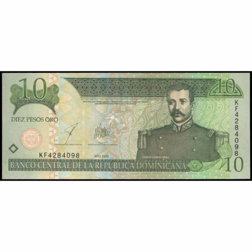 República Dominicana - P168c - 10 Pesos Oro