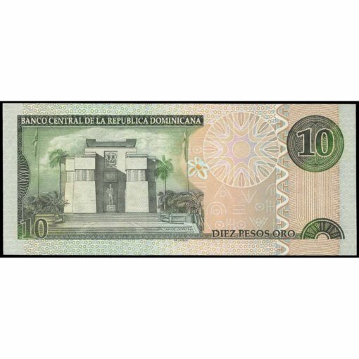 República Dominicana - P168c - 10 Pesos Oro - Imagen 2