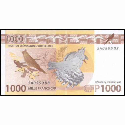 Territorios Franceses del Pacífico - P6a - 1.000 Francs - Imagen 2