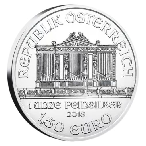 1 oz Austrian Silver Philharmonic Coin BU 2018 - Imagen 2