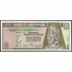Guatemala - P72a - ½ Quetzal