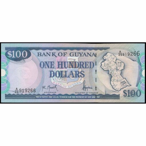 Guyana - P31a - 100 Dollars