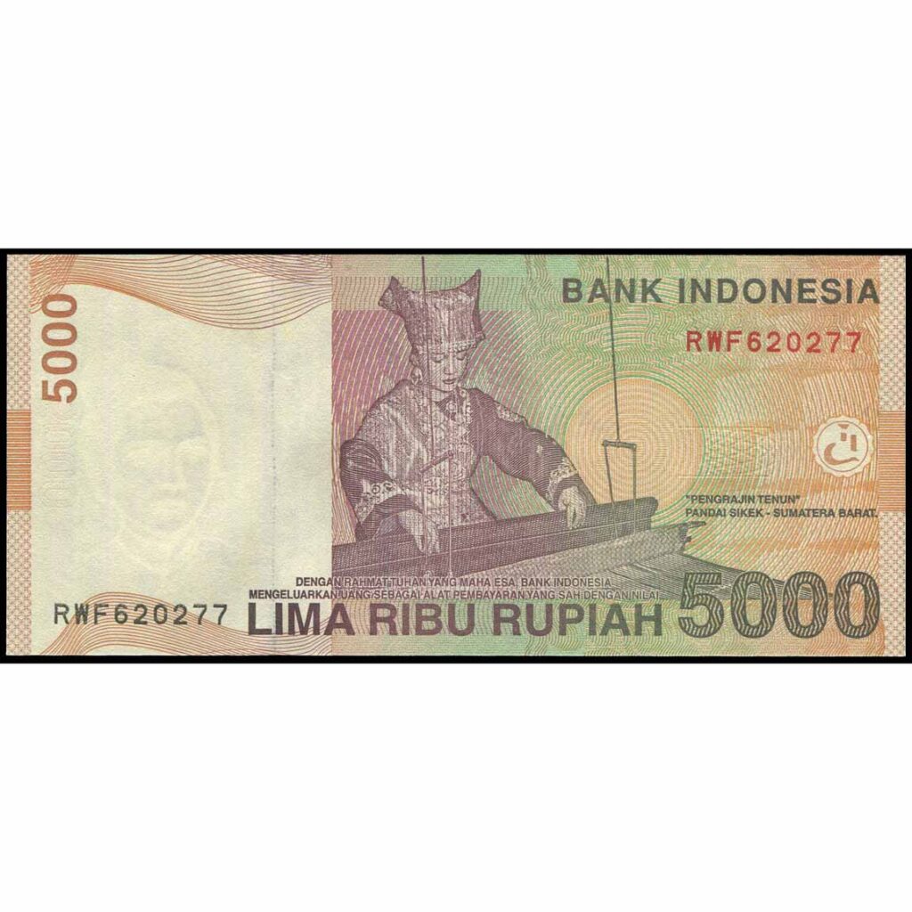 Indonesia – P142m (2) – 5.000 Rupiah – Numisnova