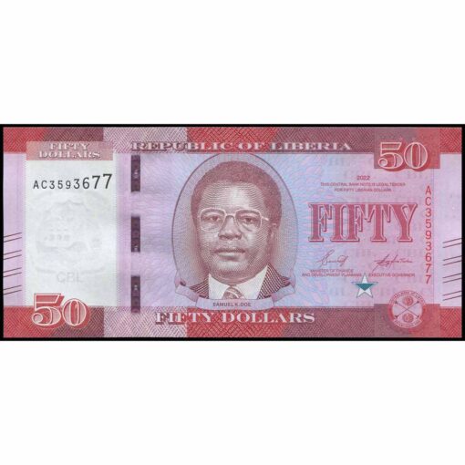 Liberia - W40 - 50 Dollars