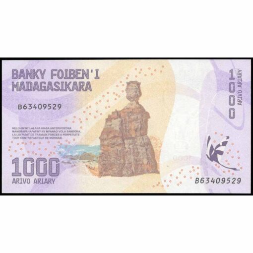 Madagascar - P100b - 1.000 Ariary - Imagen 2