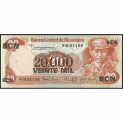 Nicaragua - P147 - 20.000 Cordobas en 20 Cordobas