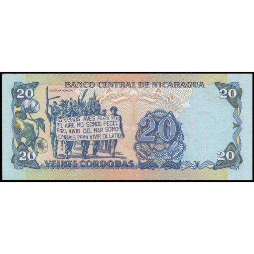 Nicaragua - P152a - 20 Cordobas - Imagen 2