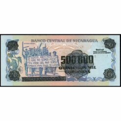 Nicaragua - P163a - 500.000 Cordobas en 20 Cordobas