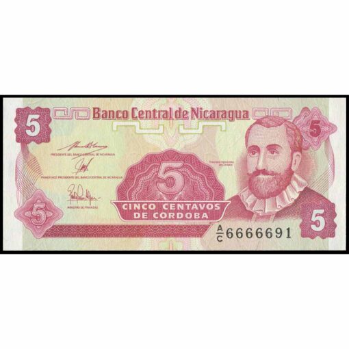 Nicaragua - P168b - 5 Centavos