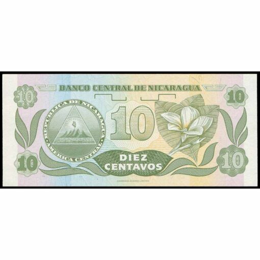 Nicaragua - P169a - 10 Centavos - Imagen 2