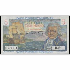 San Pedro y Miquelón - P22 - 5 Francs