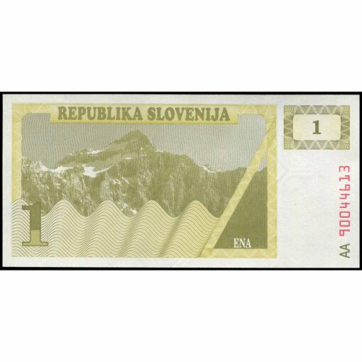 Eslovenia - P1a - 1 Tolar - Imagen 2