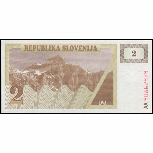 Eslovenia - P2a - 2 Tolarjev - Imagen 2