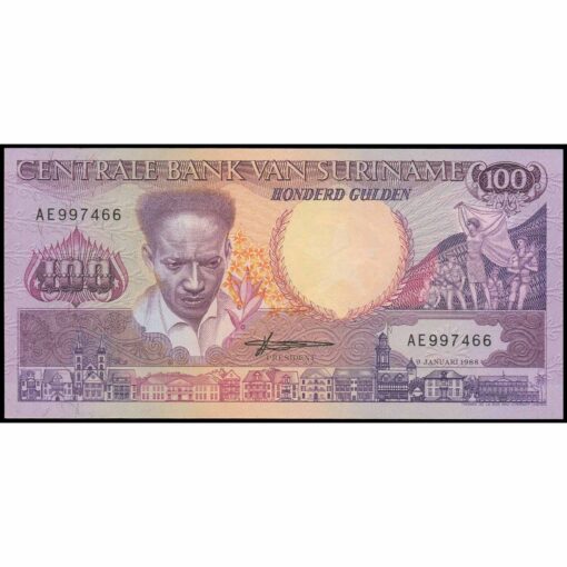 Surinam - P133b - 100 Gulden