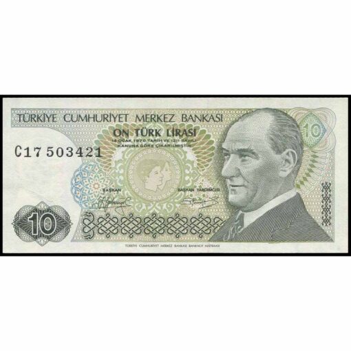 Turquía - P192a - 10 Lira