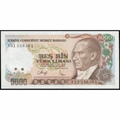 Turquía - P198 - 5.000 Lira