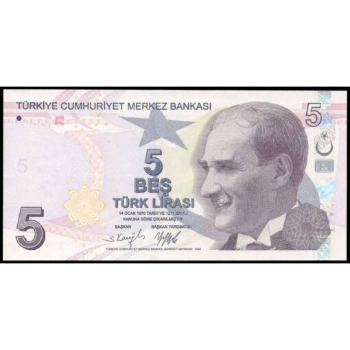 Turquía - P222f - 5 Lira