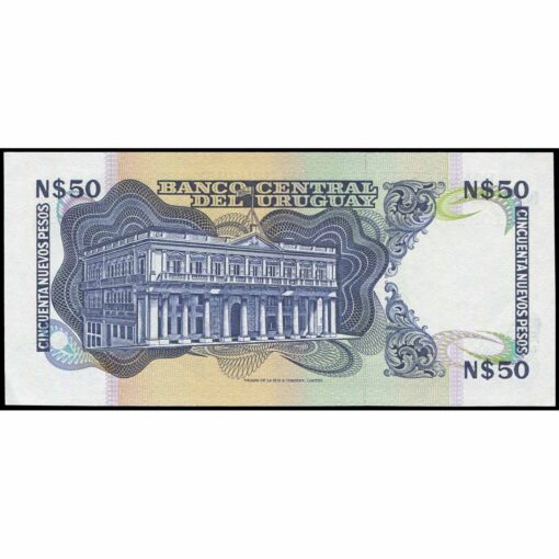 Uruguay - P61Ab - 50 Nuevos Pesos - Imagen 2