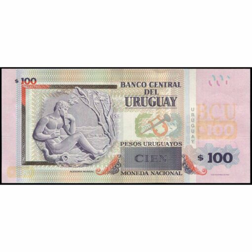 Uruguay - P95a - 100 Pesos Uruguayos - Imagen 2
